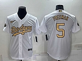 Los Angeles Dodgers #5 Freddie Freeman White 2022 All Star Stitched Cool Base Nike Jersey,baseball caps,new era cap wholesale,wholesale hats